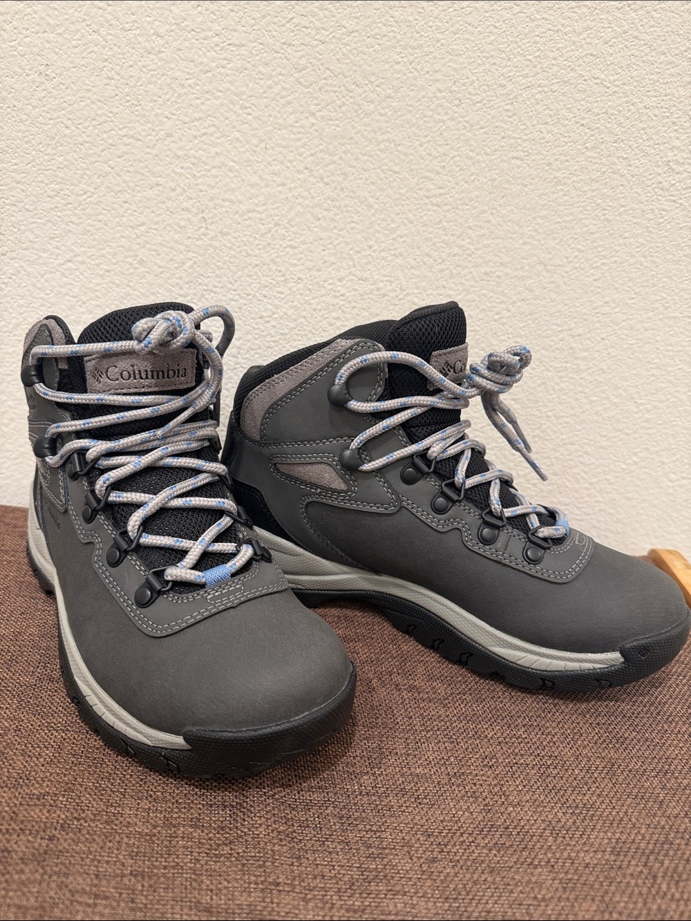 Columbia Gray Lace-Up Women's Waterproof Hiking Boots